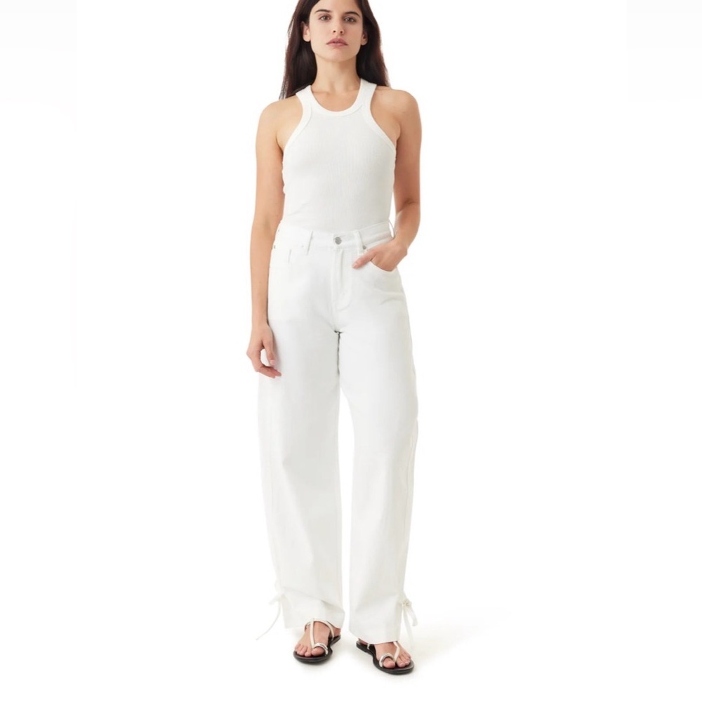 Habitual Straight-Leg White Jeans